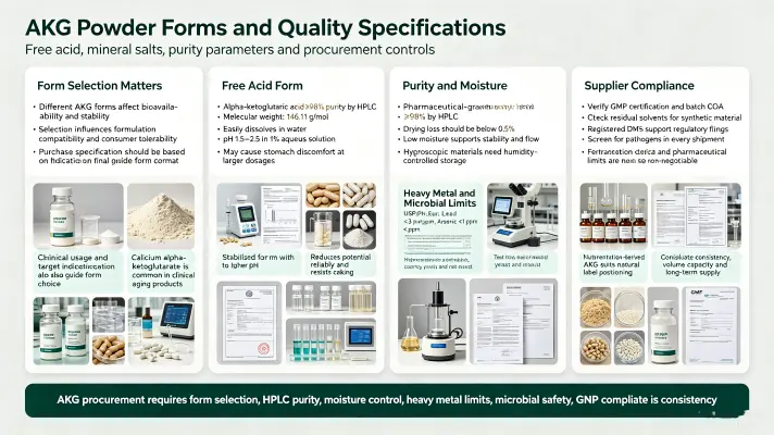AKG Powder Forms and Quality Specifications
