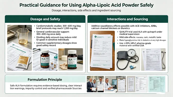 Practical Guidance for Using Alpha-Lipoic Acid Powder Safely Practical Guidance for Using Alpha-Lipoic Acid Powder Safely