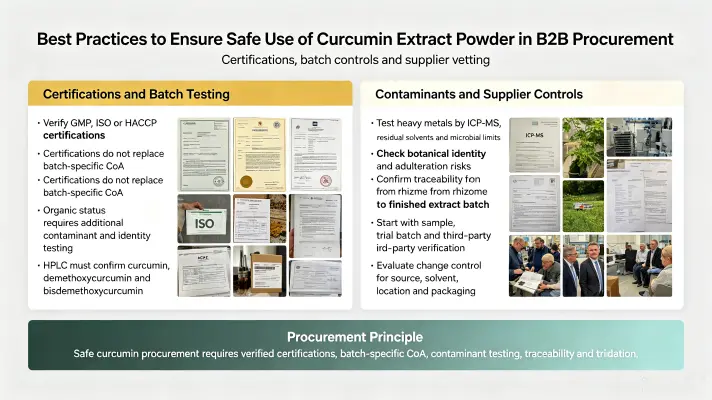 Best Practices to Ensure Safe Use of Curcumin Extract Powder in B2B Procurement Best Practices to Ensure Safe Use of Curcumin Extract Powder in B2B Procurement