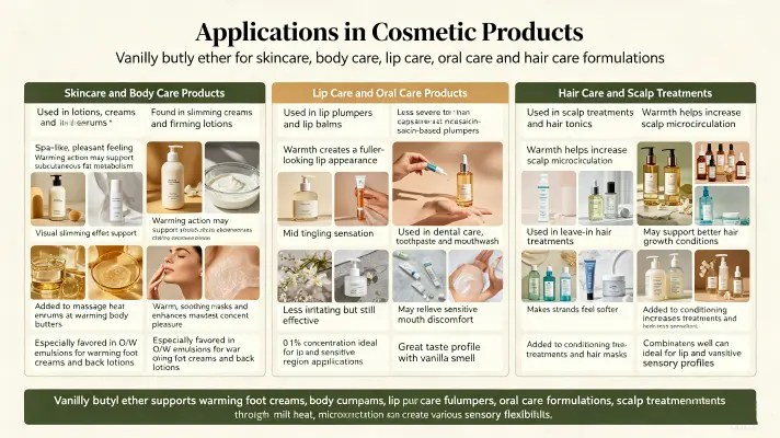 Applications in Cosmetic Products Applications in Cosmetic Products