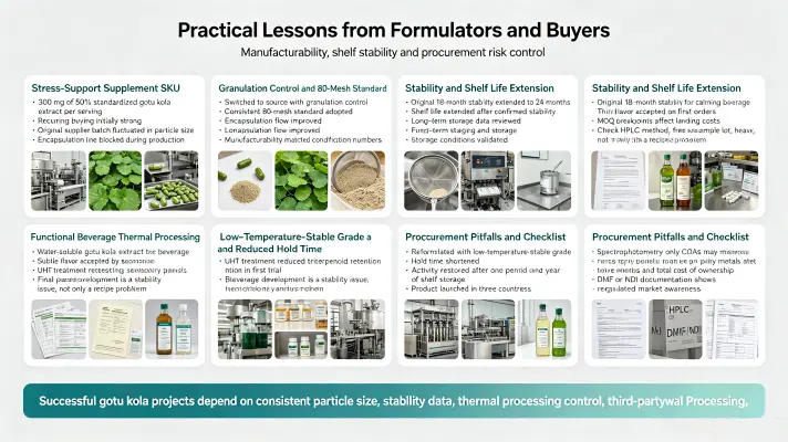 Practical Lessons from Formulators and Buyers