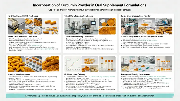 Incorporation of Curcumin Powder in Oral Supplement Formulations Incorporation of Curcumin Powder in Oral Supplement Formulations