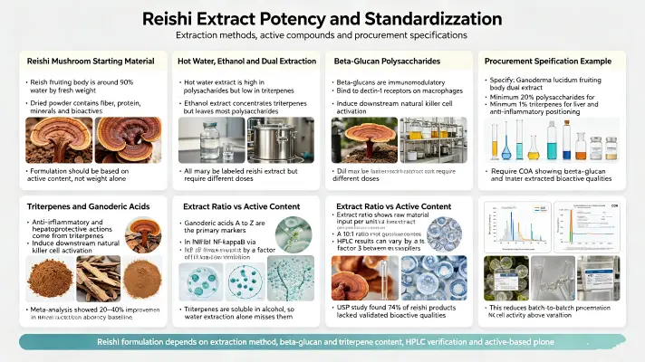Reishi Extract Potency and Standardization