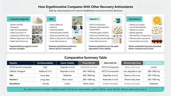 How Ergothioneine Compares With Other Recovery Antioxidants How Ergothioneine Compares With Other Recovery Antioxidants