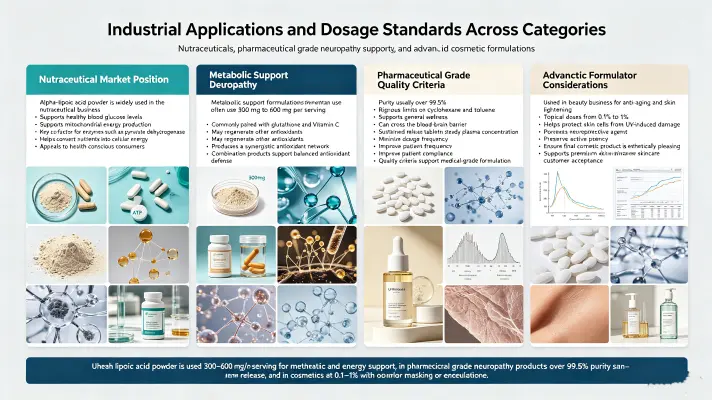Industrial Applications and Dosage Standards Across Categories Industrial Applications and Dosage Standards Across Categories
