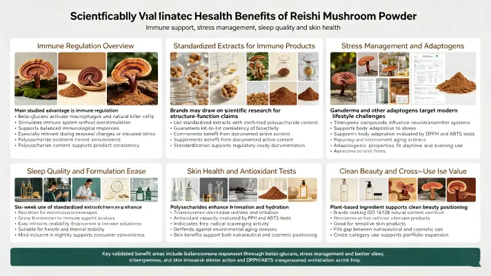 Scientifically Validated Health Benefits of Reishi Mushroom Powder