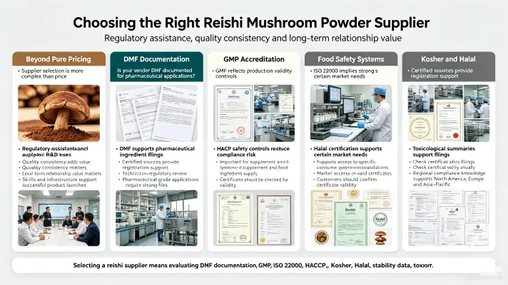 Choosing the Right Reishi Mushroom Powder Supplier Choosing the Right Reishi Mushroom Powder Supplier
