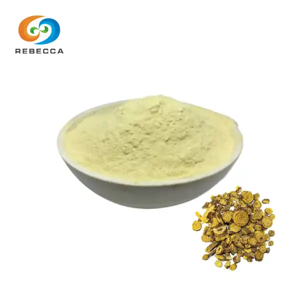 What is the function of scutellaria baicalensis extract powder?
